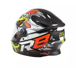 CASCO PRO TORK R8 ROCKET CHICKEN NEGRO MATE T. 60