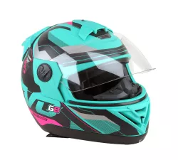CASCO PRO TORK EVOLUTION G8 EVO VERDE/TURQUEZA/ROSA T.62