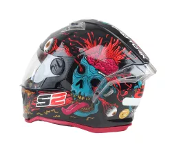 CASCO PRO TORK STEALTH ZOMBIE NEGRO BRILLANTE T.56