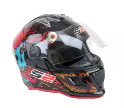 CASCO PRO TORK STEALTH ZOMBIE NEGRO BRILLANTE T.58