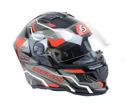 CASCO PRO TORK STEALTH HAWK NEGRO/NARANJA T.58
