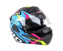 CASCO PRO TORK V-PRO JET 3 NEGRO/AZUL T.60