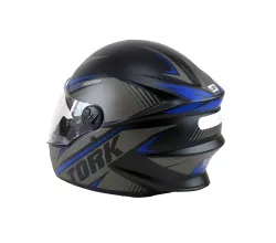 CASCO PRO TORK R8 GRIS/AZUL MATE T. 58
