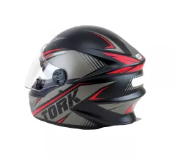 CASCO PRO TORK R8 GRIS/ROJO MATE T. 60