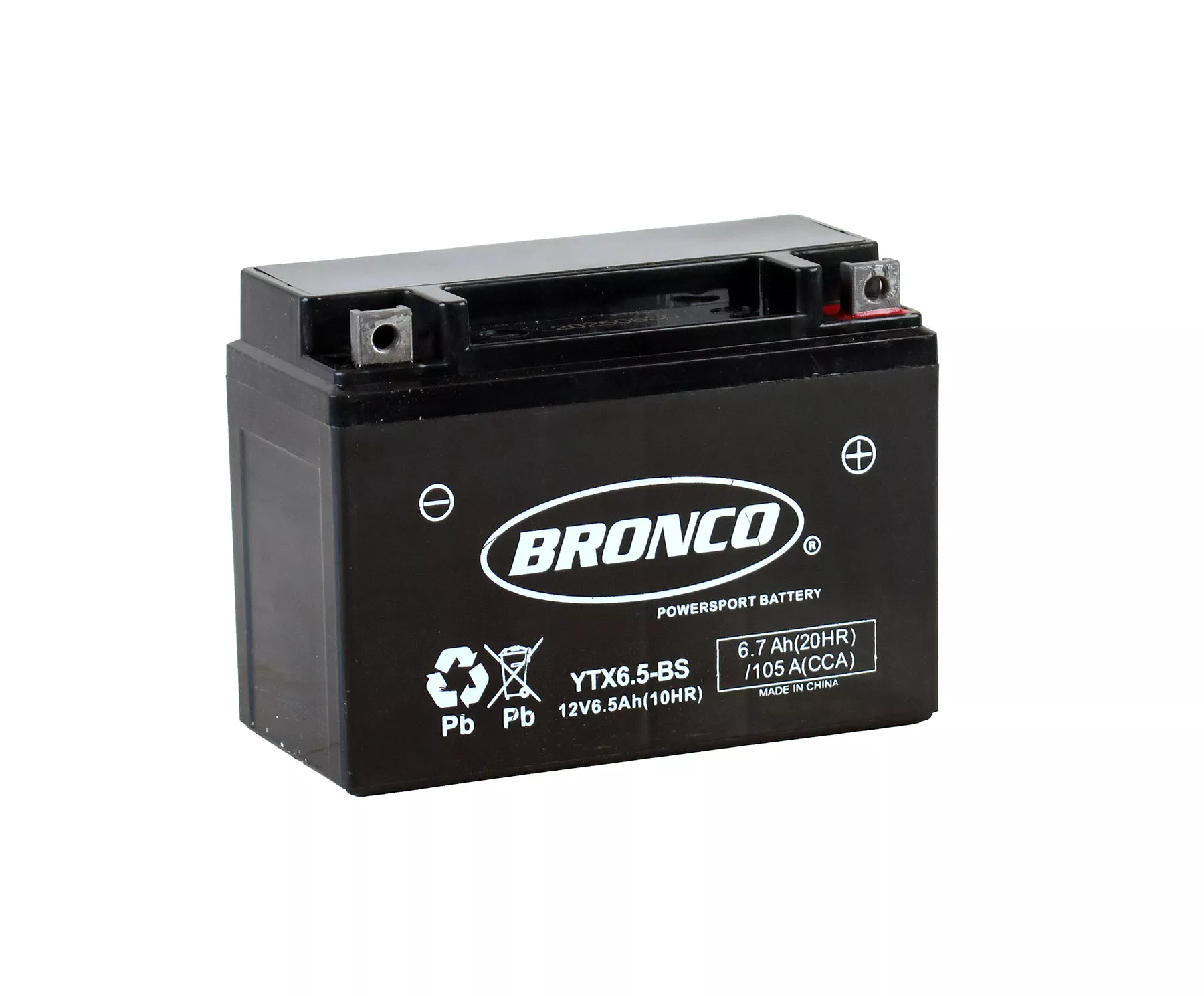 BATERIA BRONCO YTX6.5-BS AGM C/GEL