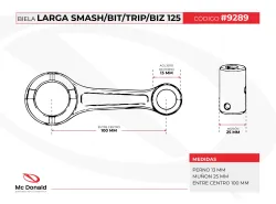 BIELA HAFEEN LARGA SMASH/BIT/TRIP/BIZ 125