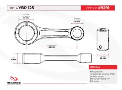 BIELA HAFEEN YBR 125
