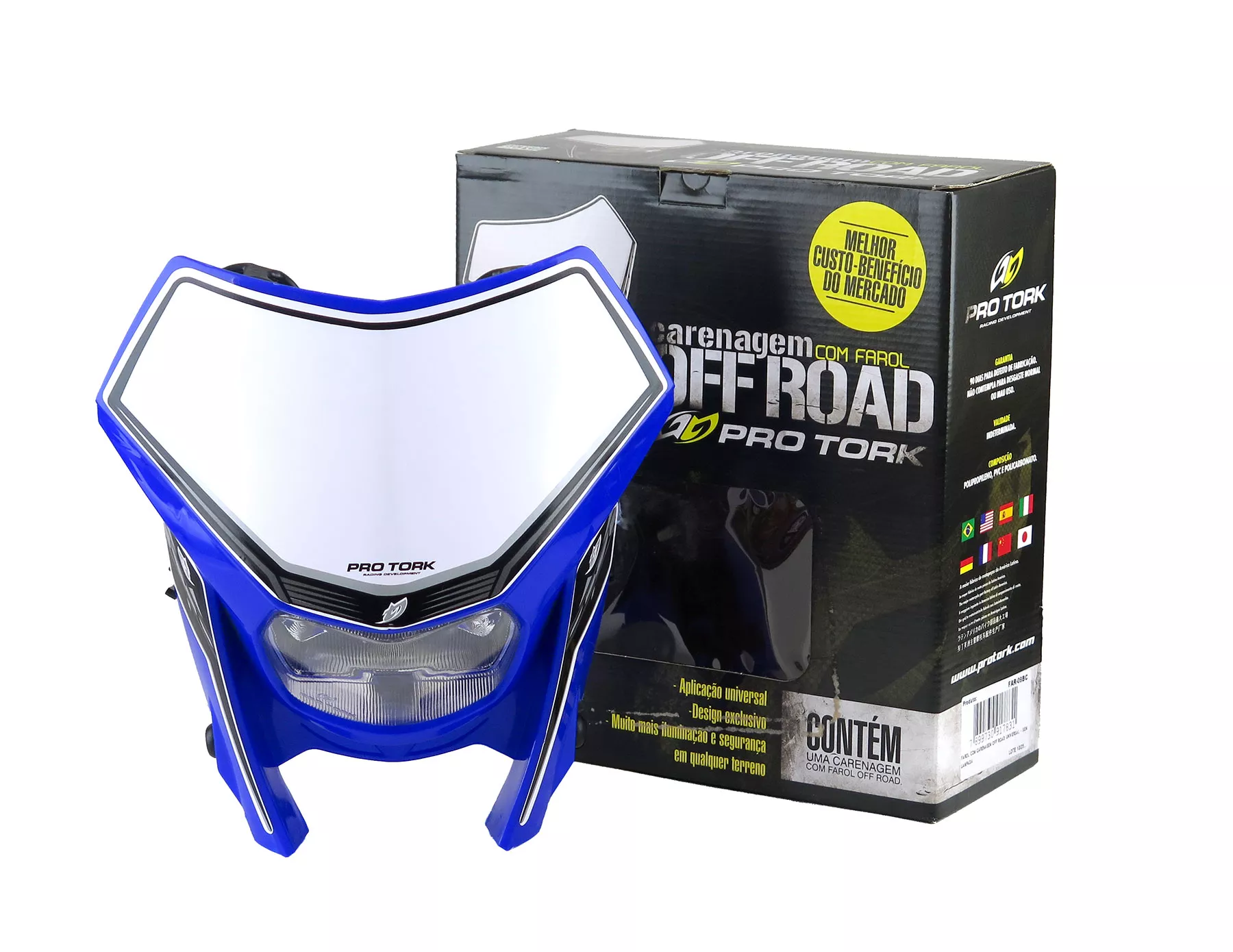 CUPULINA PRO TORK C/OPTICA OFF ROAD UNIVERSAL AZUL 25029IC05002820R