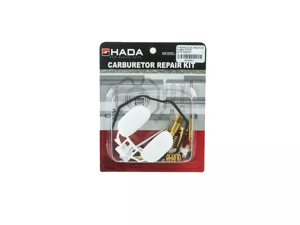 KIT REPARACION CARBURADOR HADA NEW TITAN 150