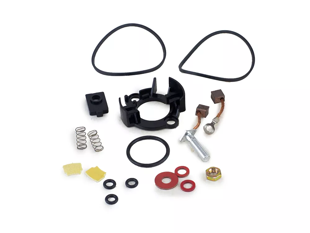 PLAQUETA PORTA CARBONES GAUSS COMPLETO CG 150/ NXR 150/160 BROS