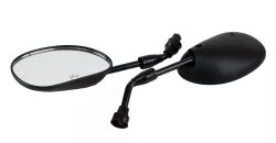 JGO. ESPEJOS VINI WAVE OVAL NEGRO