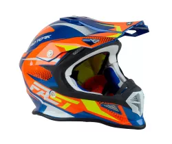 CASCO PRO TORK FAST FANTASY LIMITED EDITION T.60 AZUL/NARANJA