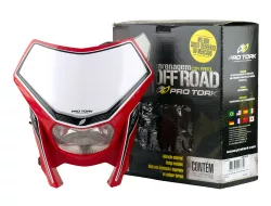 CUPULINA PRO TORK C/OPTICA OFF ROAD UNIVERSAL ROJO