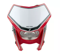 CUPULINA PRO TORK C/OPTICA OFF ROAD UNIVERSAL ROJO