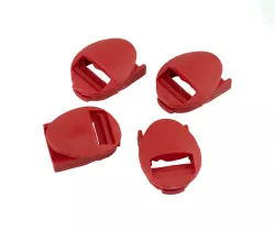 KIT FIJADORES PARA BOTA COMBAT 4 (4 PIEZAS - DER/IZQ) ROJO