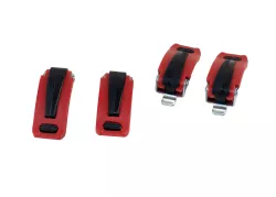 KIT DE CIERRE PARA BOTA COMBAT 4 (4 PIEZAS - DER/IZQ) ROJO