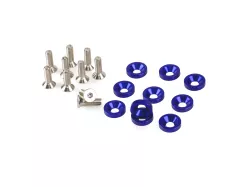 KIT ARANDELAS ALUMINIO  IMC C/ TORNILLOS AZUL X10 UNIDADES