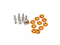 KIT ARANDELAS ALUMINIO  IMC C/ TORNILLOS DORADO X10 UNIDADES