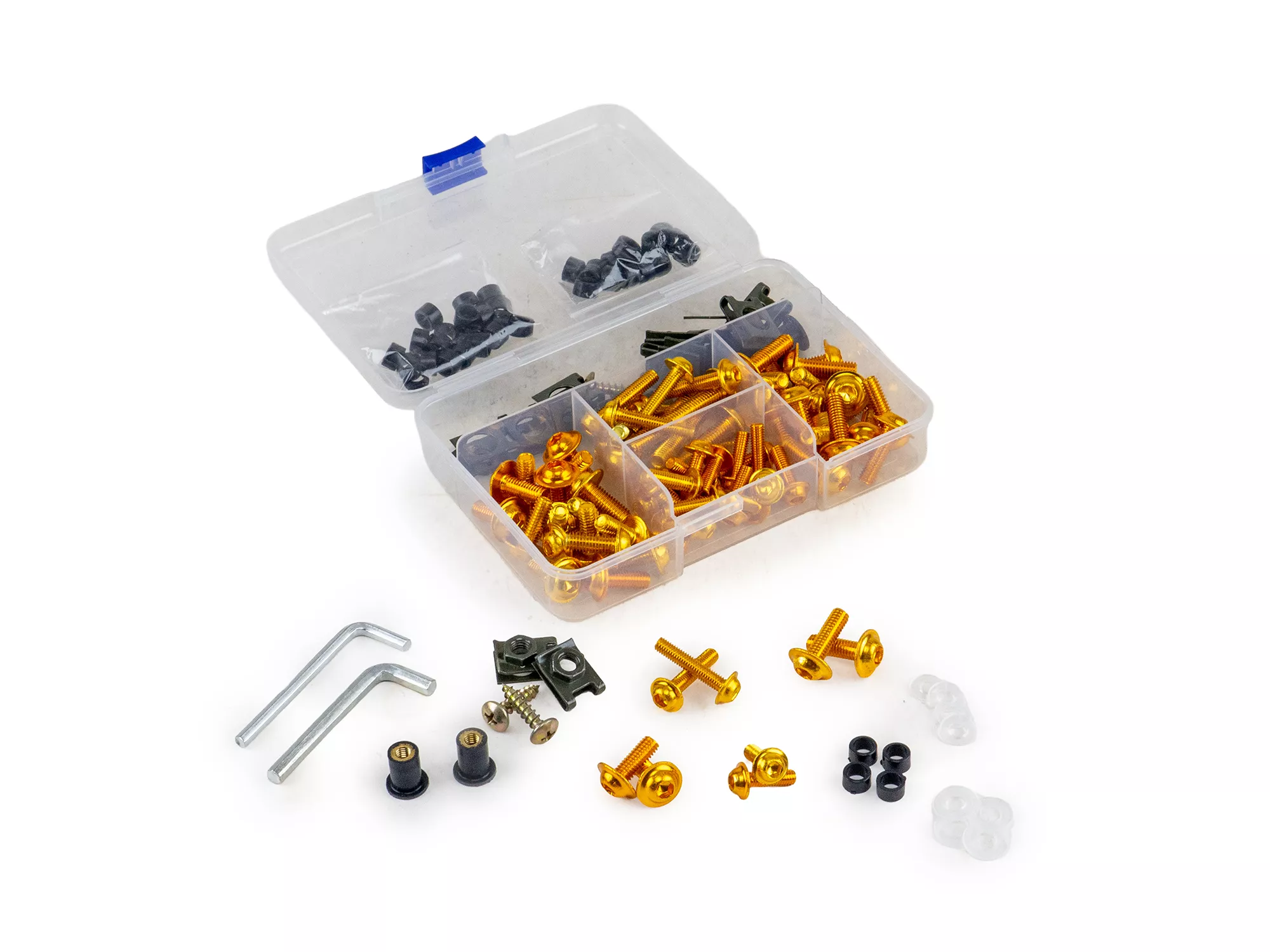 MALETIN 177 PZS (TUERCAS Y TORNILLOS RAP) DORADO