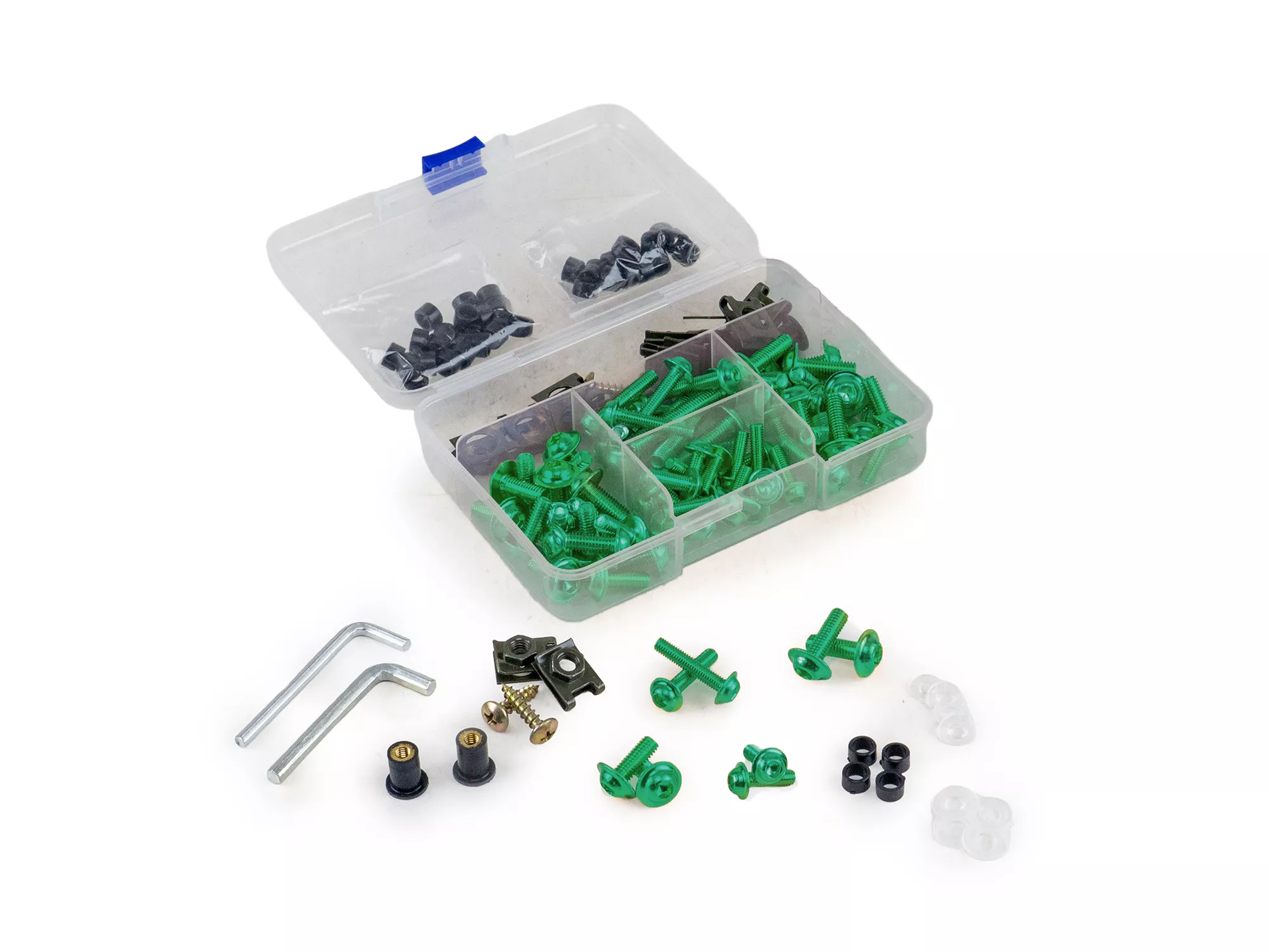 MALETIN 177 PZS (TUERCAS Y TORNILLOS RAP) VERDE