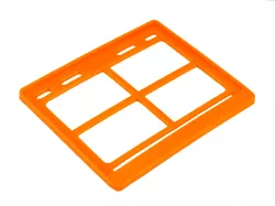 PORTA PATENTE MODELO MERCOSUR IMC NARANJA