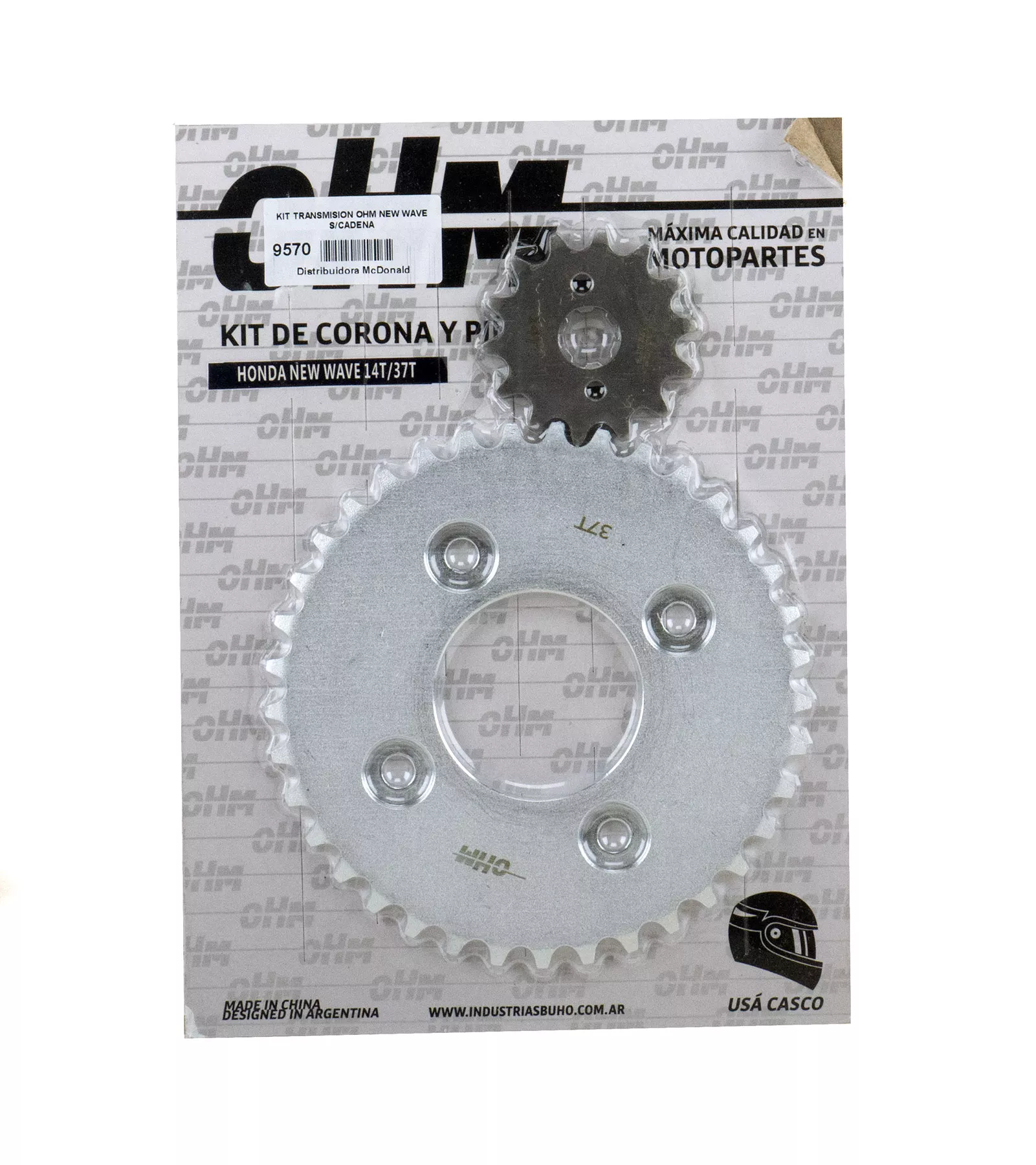 KIT TRANSMISION OHM NEW WAVE S/CADENA