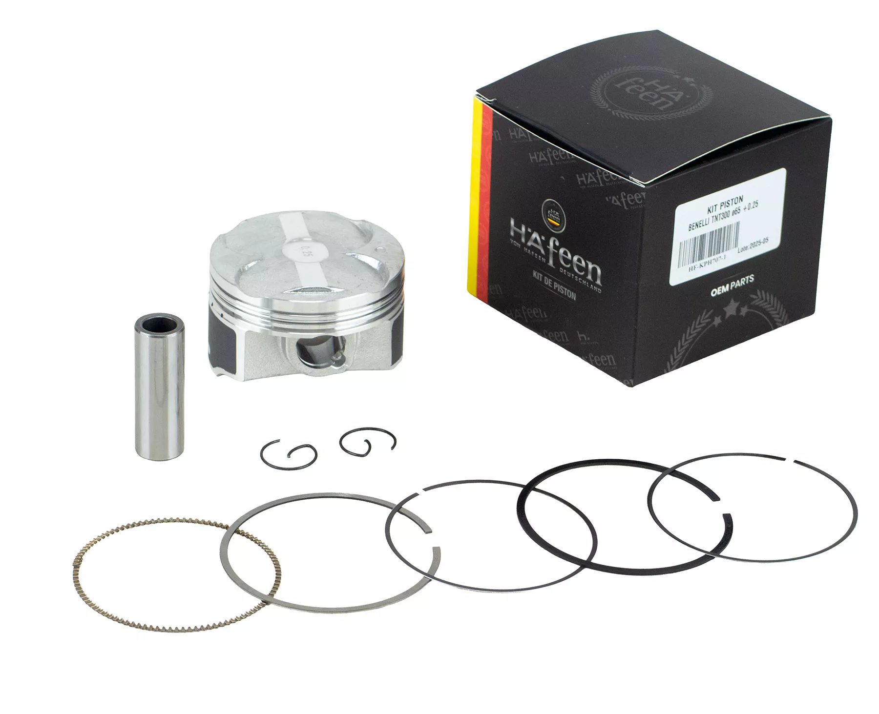 KIT PISTON HAFEEN BENELLI TNT 300 65MM 0.25