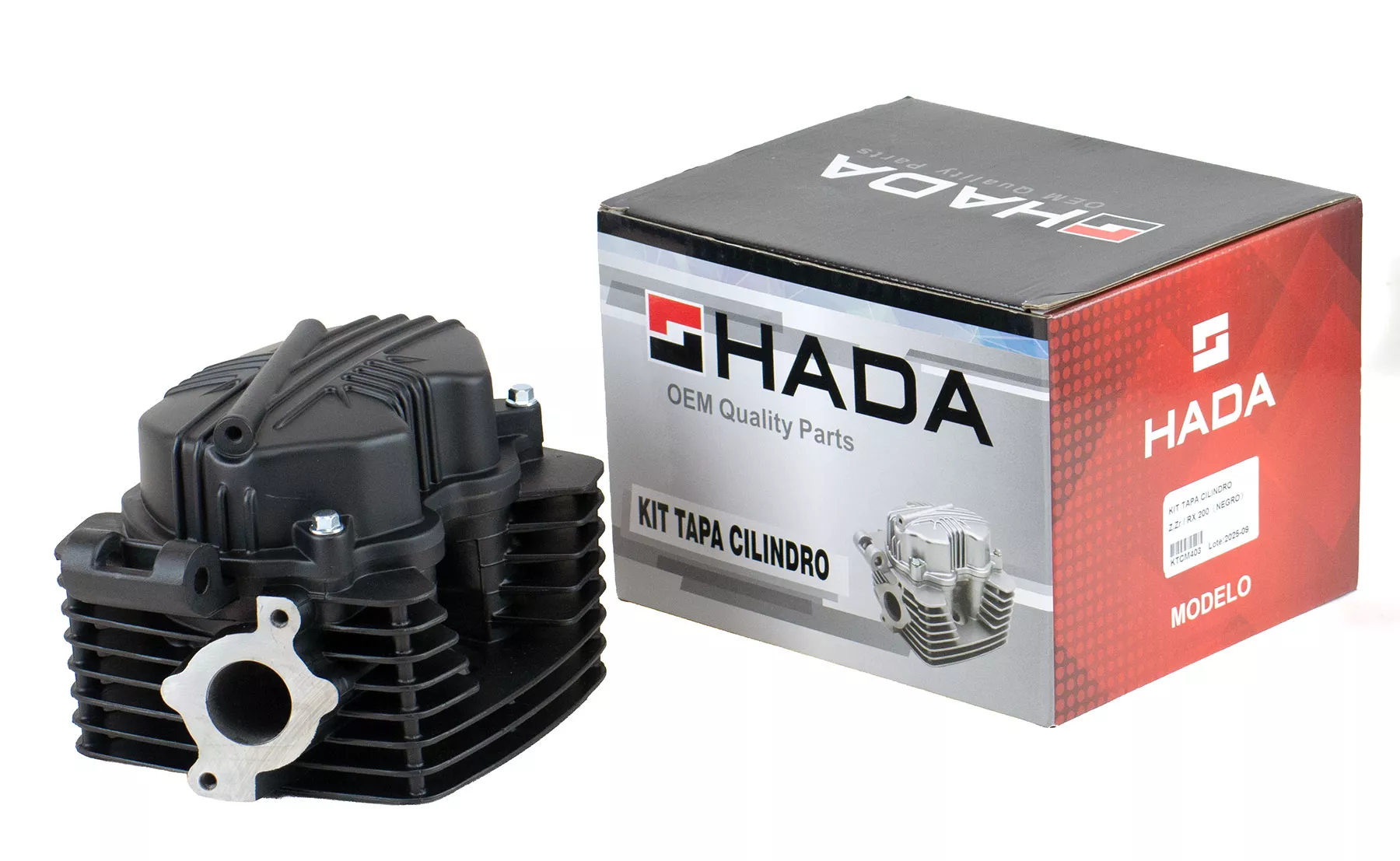 KIT TAPA DE CILINDRO HADA Z.ZR/RX 200 NEGRO