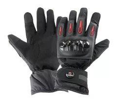GUANTES HADA HOMBRE NEGRO/ROJO TALLE L C/PROT. NUDILLO
