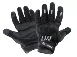 GUANTES HADA HOMBRE NEGRO/GRIS TALLE XXL C/PROT. NUDILLO