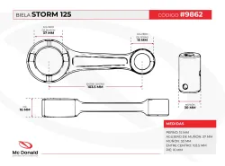 BIELA HAFEEN STORM 125