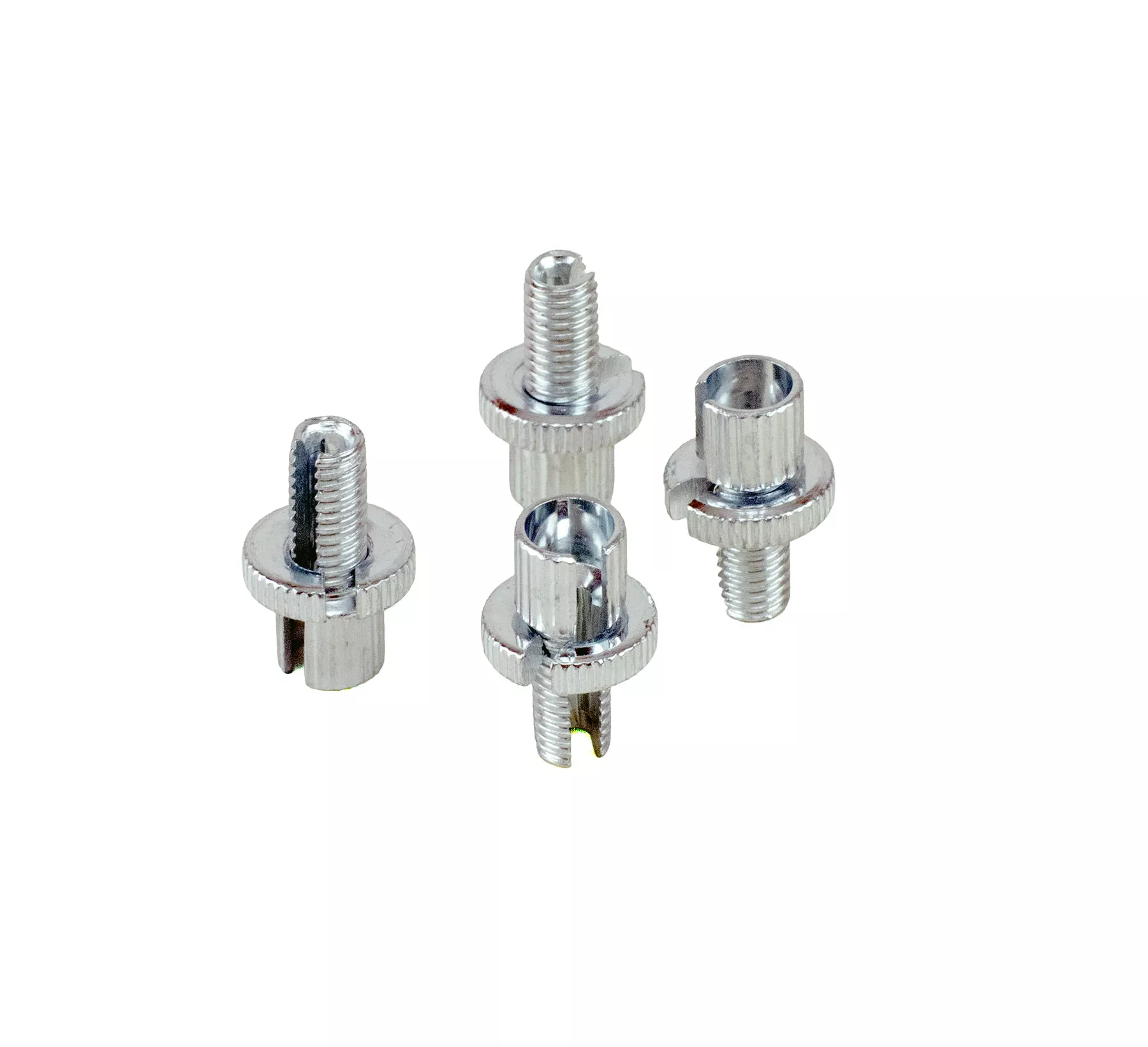 REGULADOR DE CABLE 8MM C/TUERCA FRESADA PLATA X 10 UNID.