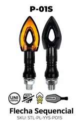 JGO. FAROS GIROS STALLION UNIV. P01S 12V/1.5W AMAR/BLANCO