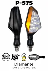 JGO. FAROS GIROS STALLION UNIV. P57S Y DC 12V 1.5W AMA/AMA